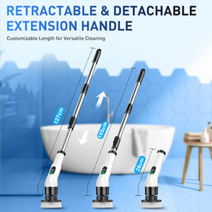 Cepillo de limpieza eléctrico inalámbrico con 9 cabezales de repuesto para cocina y baño, herramienta manual giratoria automática - Product Image 3