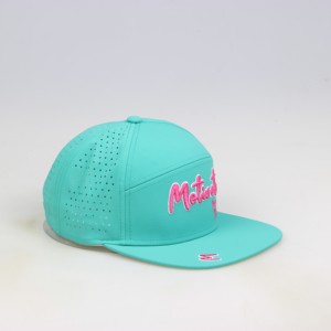 Chapeau de pêcheur sur mesure à 6 panneaux, haute qualité, anti-humidité, perforé, maille, broderie 3D, visière incurvée, pour le sport - Product Image 2