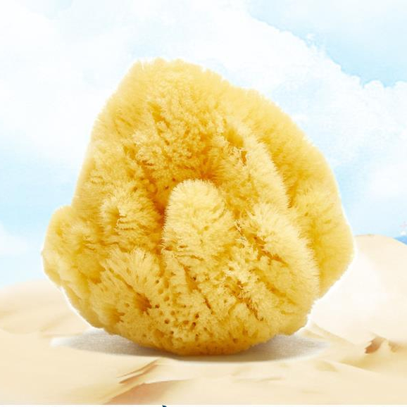 Оптовая продажа, Губка из натуральной пены, чистящая детскую ванну из натуральной целлюлозы, губка для глубокого отшелушивания или для расслабляющего душа или ванны