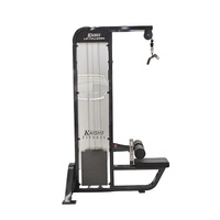 Aparato de Entrenamiento de Músculos de Espalda con Barra Ajustable de Acero para Uso Comercial, con Pila de Pesas de 138 kg