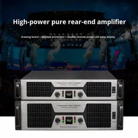 Amplificateur à transformateur annulaire professionnel haute puissance série TPT, double canal, indicateur LED, panneau en métal brossé, performance scénique
