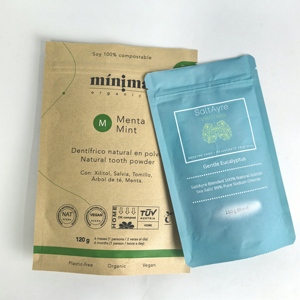 Eco Friendly Biodegradable Custom <b>Log</b> Multi-Size Food Safe <b>Stand</b> Up Pouch for Packaging - Product Image 4