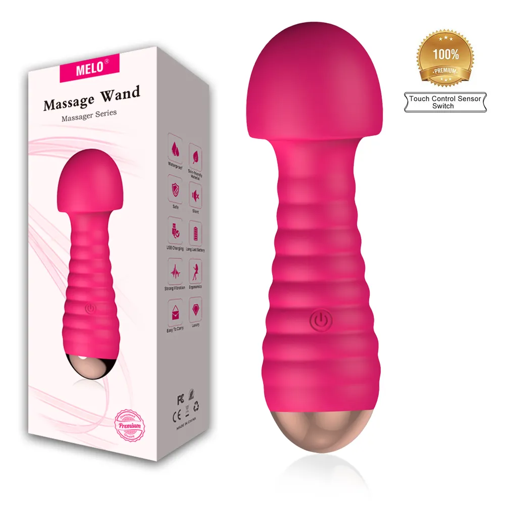 Original patente 12 Modos Vibrador Wand massager Personalizar LOGOTIPO brinquedos sexuais para mulheres Adultos massagem corporal casal