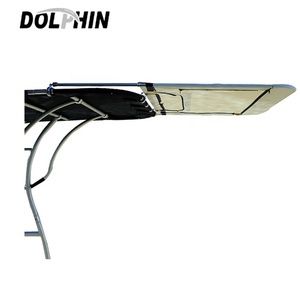 Bộ mở rộng mái che T-Top cho thuyền - Mái che đuôi thuyền màu đen - 60 inch rộng x 47 inch dài - Mái che mở rộng T-Top cho thuyền - Product Image 1