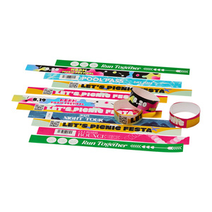 สายรัดข้อมือ [AnyWristband] สายรัดข้อมือสังเคราะห์ทนทาน สีสันสดใส สายรัดข้อมือ YUPO แบบแยกชิ้น ขนาด 20 มม. (3/4 นิ้ว) สำหรับใช้ในการเข้าชม - Product Image 1