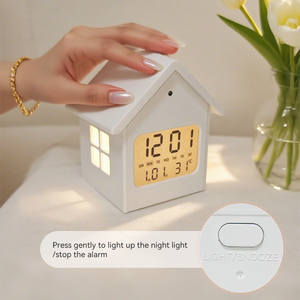 Khuyến Mãi Mới Dễ Thương Báo Thức Đêm Thông Minh Đầu Giường Bàn Nhỏ Lớn Đầu Giường Kỹ Thuật Số Lịch Nhà Đồng Hồ Thiết Kế Cho Cô Gái Tuổi Teen Món Quà - Product Image 4
