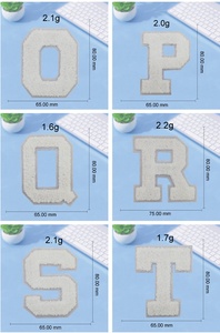 Bán Buôn Sẵn Sàng Để Tàu Thân Thiện Với Môi Chenille Các Bản Vá Lỗi Biểu Tượng Màu Trắng Thư Thêu Sắt Trên Kỹ Thuật Sequins Cho Hat Trang Trí Nội Thất - Product Image 4