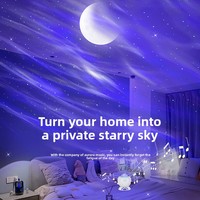 Projecteur d'étoiles Aurora, veilleuse pour salon, prise USB, aide au sommeil avec minuterie automatique et lumière LED douce et chaude