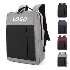 Sac à dos promotionnel pour ordinateur portable en tissu Oxford, idéal pour les voyages, l'université et l'école, avec port de chargement USB - Product Image 1