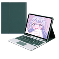 Clavier magnétique détachable en cuir Ruidian RD05 avec pavé tactile pour iPad 12,9 pouces, pliable, noir, certifié FCC/CE