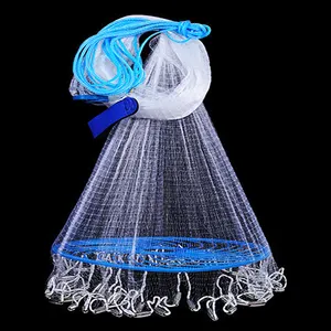 Baiyuheng Pole For Stick Special Pamo Monofilament Retractable Nets Folding Portable Fine Mesh Fishing Net Floaters