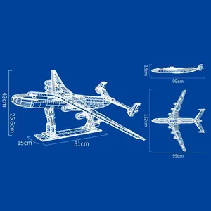 Grand <span class=keywords><strong>avion</strong></span> de <span class=keywords><strong>transport</strong></span> An-225, modèle d'<span class=keywords><strong>avion</strong></span>, <span class=keywords><strong>avion</strong></span> en briques, jouets pour enfants, 5350 pièces, ensembles de blocs de construction - Product Image 5