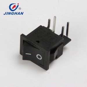 Interrupteur de bateau KCD1-104, interrupteur à bascule noir, quatre pieds, 2 vitesses, sans lampe, 6A250V - Product Image 4