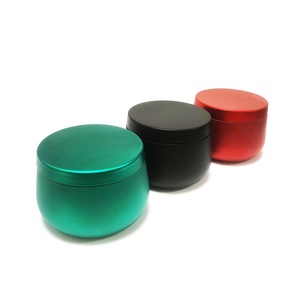 Boîtes à bougies en fer blanc écologiques en gros, avec logo personnalisé, 4oz 8oz 12oz, mini pots à bougies métalliques avec couvercle - Product Image 6