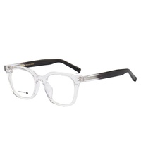 Nouvelles Lunettes Photochromiques à Monture Épaisse et Verres Dégradés, Protection UV, Style Coréen, Tendance, Myopie, Punk
