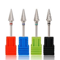 En gros, Embouts de ponceuse à ongles en carbure de tungstène 3/32'' en forme de cône, Outil de manucure pour le ponçage des capsules d'acrylique et le retrait rapide du gel, Personnalisable
