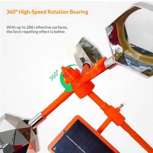 Ahuyentador de Aves Multifuncional, Espejo Solar para Ahuyentar Aves con Impulsión Eólica, Repelente Automático de Aves para Invernadero - Product Image 2