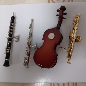 Offre Spéciale conception d'instrument à vent <span class=keywords><strong>Basson</strong></span> aimant de réfrigérateur en métal doré pour la décoration de réfrigérateur - Product Image 5