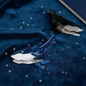 Fermagli per capelli da donna in acetato alla moda, graziosi design a forma di balena, uccello, delfino, accessori per capelli personalizzati e galvanizzati, durevoli - Product Image 1