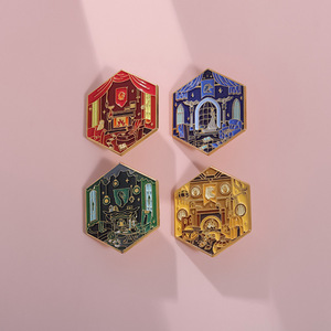 Lacquerware Decorative Brooch for Blind Box Gift and Clothing Accessory