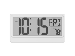 Đồng hồ treo tường LCD lớn với Nhiệt kế - Product Image 2