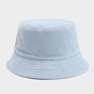 Chapeau Bob Rétro en Velours Côtelé Double Face Couleur Unie Automne Hiver - Product Image 5