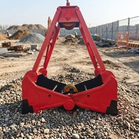 Grappins à double coque sans fil de haute qualité, faciles à utiliser, avec télécommande, moteur Q345, pour excavatrices de 1 à 50 tonnes