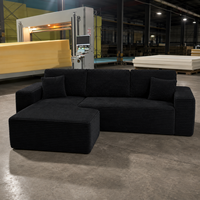 Canapé d'angle moderne en forme de L, convertible, compressé sous vide, pour ensemble de meubles de salon - Vente en gros