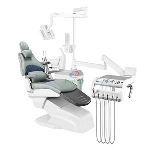 Harga kursi Unit gigi kompensasi mewah A2 desain baru 2024 dengan nampan dokter gigi baru dan lampu Sensor LED dengan dua bangku dokter gigi - Product Image 1