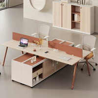 Nouveau bureau de personnel simple, durable et moderne, avec porte-cartes, en bois