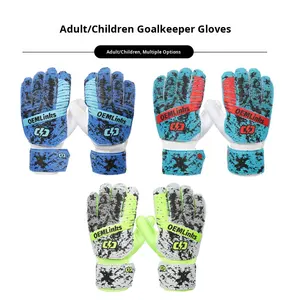 Guantes de Portero de Fútbol de Goma Transpirables con Protección para los Dedos, Antideslizantes y Resistentes al Desgaste, Todas las Tallas para Adultos y Niños - Product Image 1