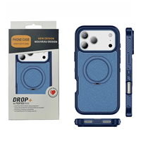 Coque de protection robuste et durable en TPU+PC avec anneau rotatif à 360° pour iPhone 17 Air 16 15 14 Plus 13 12 Pro Max