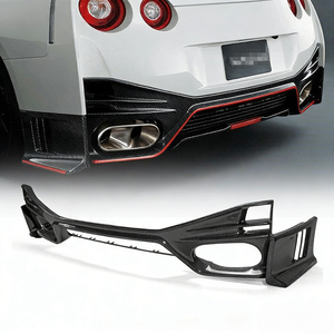 Difusor de parachoques trasero estilo Nismo de fibra de carbono para Nissan GT-R R35 - Product Image 4
