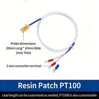Thermomètre à résistance en platine PT100 à haute isolation en résine pour la mesure de la température des moteurs, capteur de température PT1000