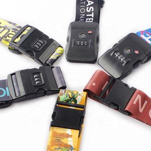 Custom Travel Plastic <b>Strap</b> Insert Sublimation <b>Luggage</b> Baggage Belt with Number Lock Special Bag Parts & Accessories - Product Image 4