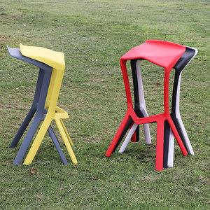 Factory Promotion Modern Plastic bar Stool Durable <strong>High</strong> <strong>Chair</strong> for Kitchen and Outdoor Garden Furniture - Product Image 6