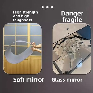 <span class=keywords><strong>Miroir</strong></span> de corps entier rectangulaire JIAYI haute définition en PS souple de 2 mm d'épaisseur, épaisseur personnalisable, moderne et décoratif - Product Image 5