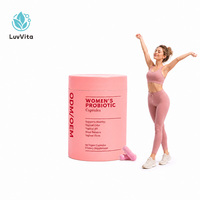 Cápsulas Probióticas para Mujeres, 60 Cápsulas Veganas para la Salud Vaginal, Equilibrio del pH, Equilibrio de la Levadura, Suplemento para el Apoyo de la Flora Vaginal