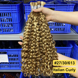FYD Factory Vente en gros de perruques en <span class=keywords><strong>cheveux</strong></span> humains 100% naturels, Ondulation Body Wave, Bouclées Profondes, Bouclées Italiennes, Couleurs P27/30/613 - Product Image 3