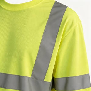 Custom Long Sleeve Reflective Work Safety T Shirts with Reflective Tape Factory Mining Safety Hi Vis Work Clothing - Product Image 4