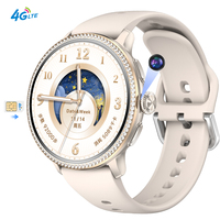 Reloj Inteligente H80 Fashion Diamond 4G con Tarjeta SIM para Mujer, Pantalla AMOLED, 3+32GB, GPS, WiFi, NFC, Android 8.1, con Cámara Giratoria