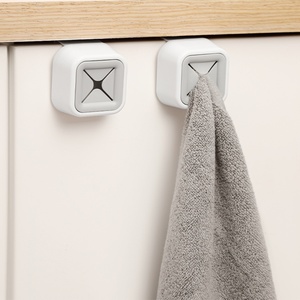 Single-Tier Household Organizer Plug <b>Wall</b> Hooks for Bathroom Bedroom Office Kitchen Towel <b>Storage</b> <b>Rack</b> Bag Holder Accessory - Product Image 5