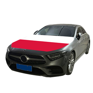 Vente en gros 120x150cm Pologne Housses de capot de voiture avec motif drapeau, abordables, résistantes à l'usure et durables - Product Image 3