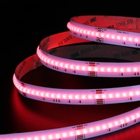 Lampu Strip LED Plafon PCB 12mm Putih Grosir 784 LED Strip RGB LED 24v 100lm 18w/M 5m Lampu Strip LED RGB COB