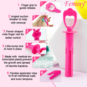 Nuovo Design tamponi applicatore per donne riutilizzabili in plastica tampone periodo - Product Image 6