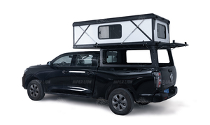 Hiperlion Hard Shell Pop up Truck Camper, camping-car en aluminium à glissière pour <span class=keywords><strong>Toyota</strong></span> Tundra Ford F150, lit de 6 pieds ou 6,5 pieds, <span class=keywords><strong>4x4</strong></span> tout-terrain - Product Image 2