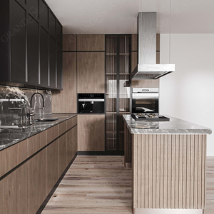 Mobili da <span class=keywords><strong>Cucina</strong></span> di Lusso con Design ad Isola, Set Personalizzati in <span class=keywords><strong>Marmo</strong></span>/Pietra Sinterizzata/Granito - Product Image 3