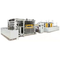 Machine de pliage de mouchoirs en V entièrement automatique haute performance avec système de transfert intérieur automatique 130 m/min Fonctions complètes