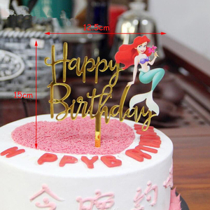Acrylic Topper Happy Birthday <strong>Cake</strong> Decorations For Baby Shower Mermaid <strong>Unicorn</strong> Party supplies Wedding Dessert <strong>Top</strong> Flag - Product Image 3