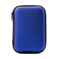 Tas EVA Keras Logo Kustom Portabel Tahan Banting  Pouch Kompak Serbaguna Kotak Penyimpanan Kabel Earphone Hard Disk